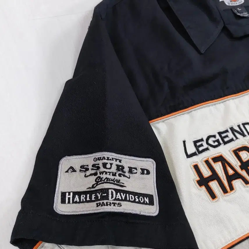 [BUNJANG] Harley-Davidson Mechanic Short Sleeve Shirt L / 05년 할리데이비슨 메카닉 반팔셔츠 L