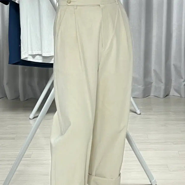 [BUNJANG] Ivory Wide Pants / 아이보리 와이드 팬츠