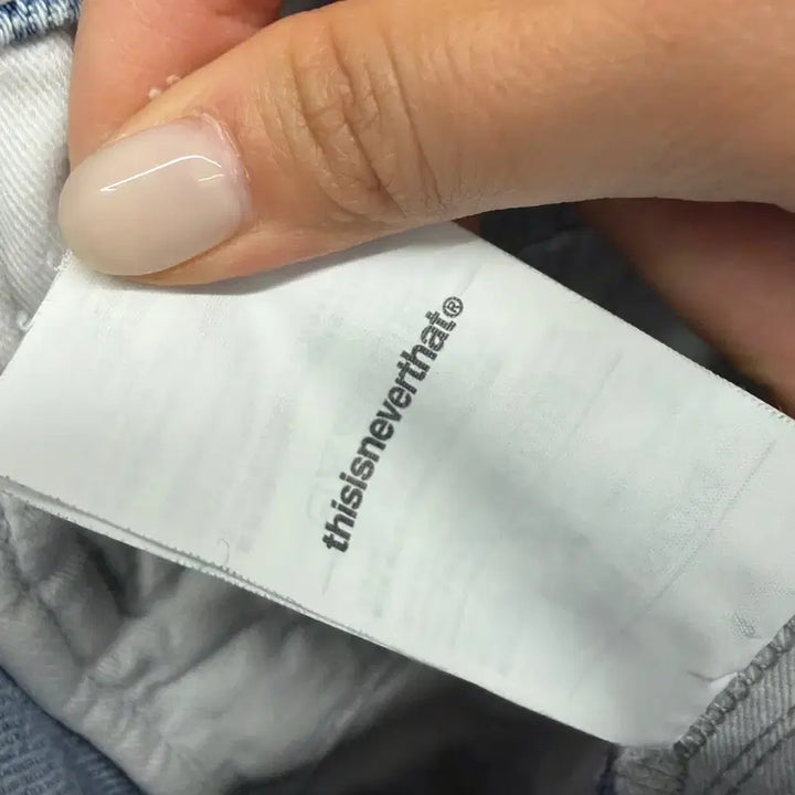 [BUNJANG] thisisneverthat Belted Denim Pant Light Blue / 남성용 디스이즈네버댓 Belted Denim Pant Light Blue