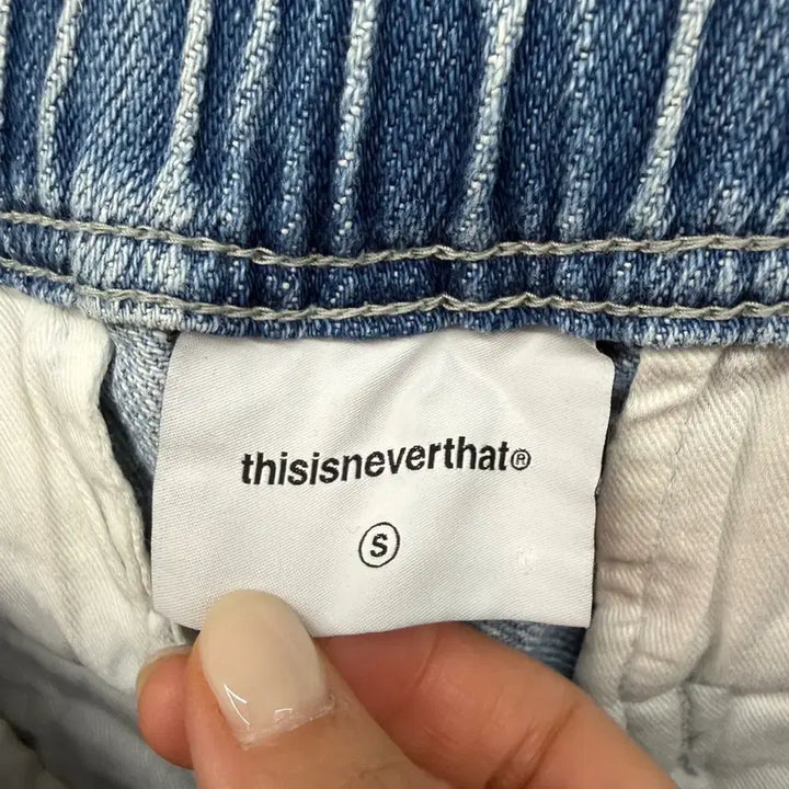 [BUNJANG] thisisneverthat Belted Denim Pant Light Blue / 남성용 디스이즈네버댓 Belted Denim Pant Light Blue