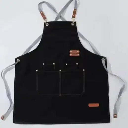 [BUNJANG] Black Denim Apron / 블랙 데님 앞치마