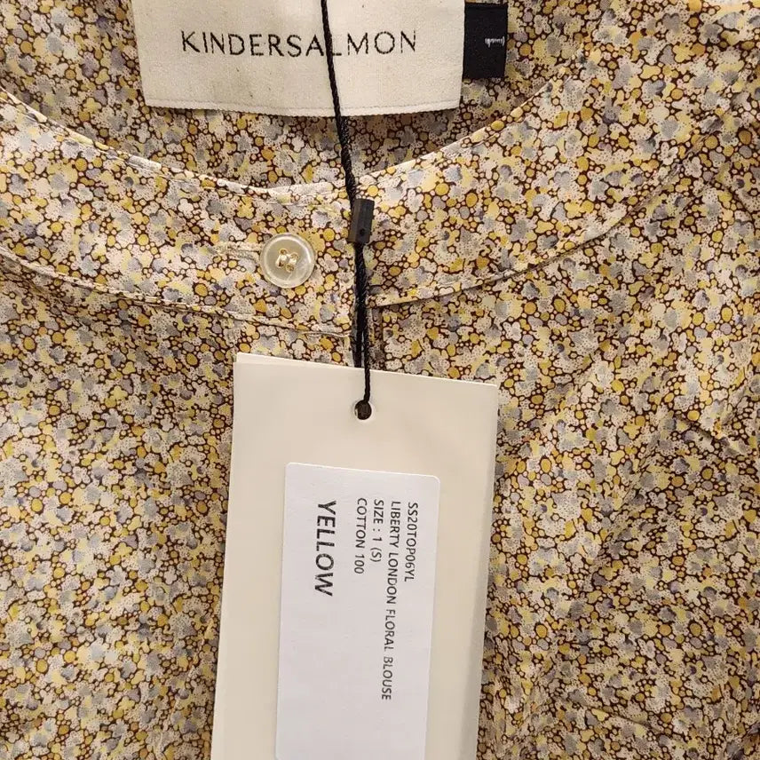 [BUNJANG] Kindersalmon Liberty London Flower Blouse / 킨더살몬 리버티 런던 플라워 블라우스 새제품