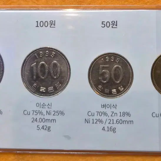 [BUNJANG] 1995 Korean Coin Set / 1995년도 4종 주화 세트