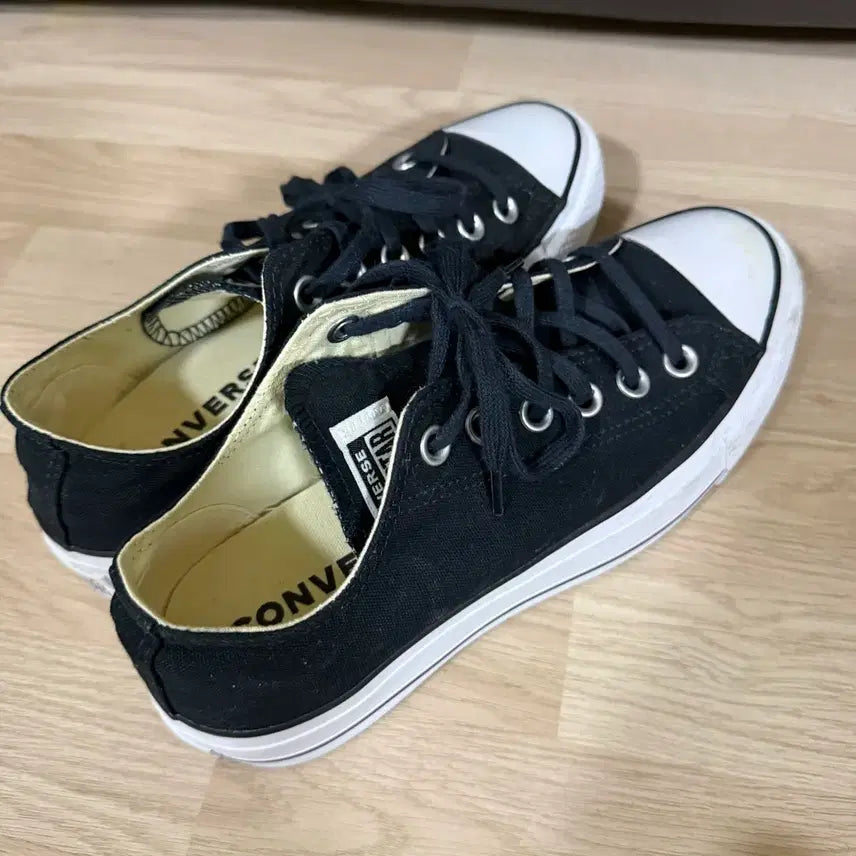 [BUNJANG] Converse All Star Low Sneakers 240 / 컨버스 블랙 로우 스니커즈 240
