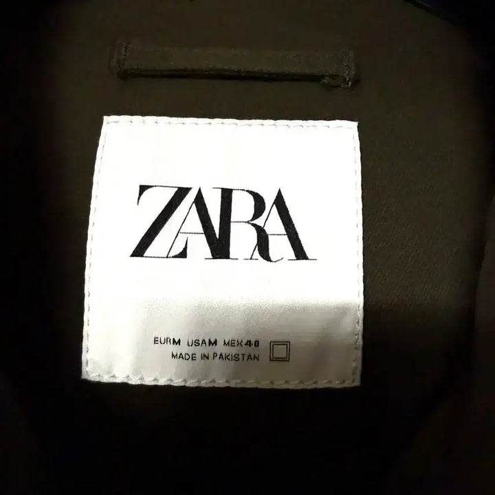 [BUNJANG] Zara Khaki Hooded Field Jacket / [M,95](새상품)자라 야상 후드 자켓 카키 zara