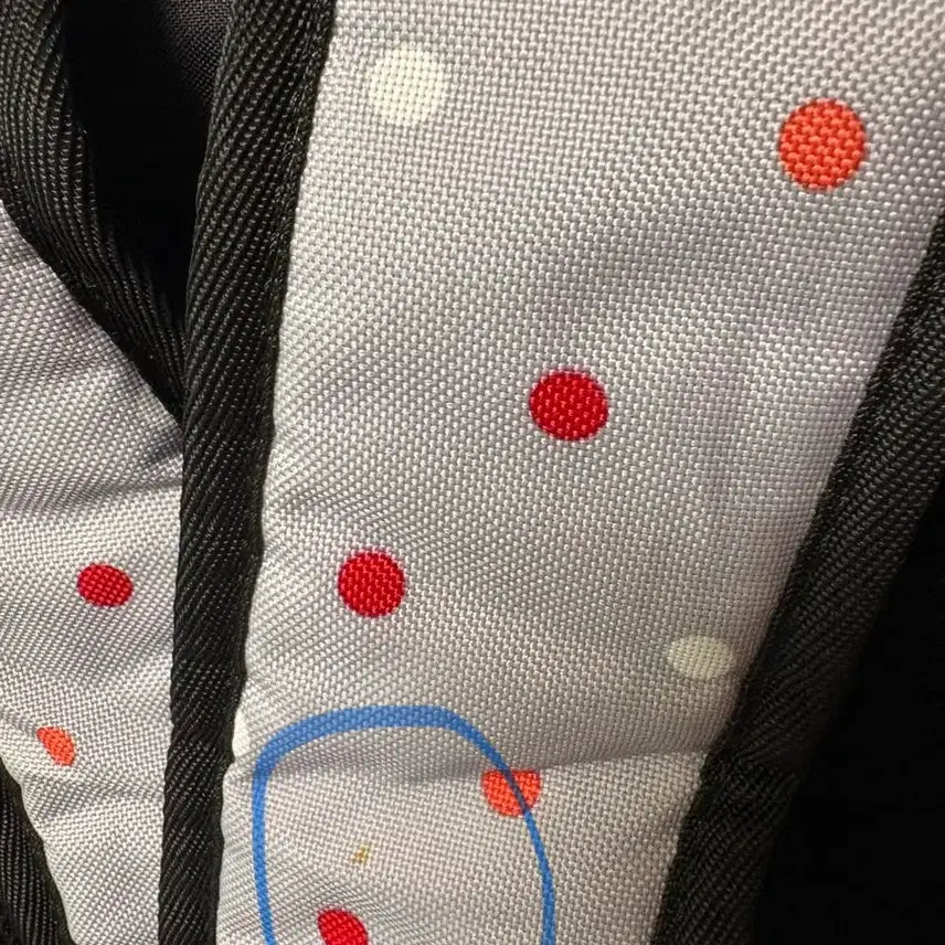 [BUNJANG] Puma Purple Dot Backpack Vintage Bag with Kitty Keyring / 퓨마 퍼플 도트 백팩 일본 빈티지 가방 체크  키티 키링