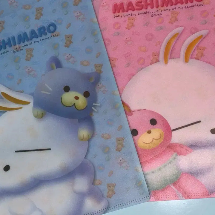 [BUNJANG] Masimaro File (Pink/Blue) - Antique Stationery / 고전문구 마시마로 파일 (핑크/블루)