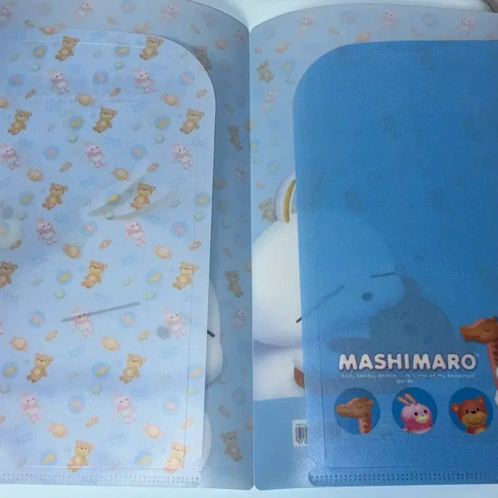 [BUNJANG] Masimaro File (Pink/Blue) - Antique Stationery / 고전문구 마시마로 파일 (핑크/블루)