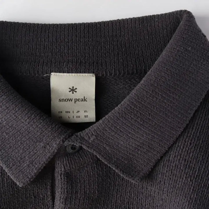 [BUNJANG] Snow Peak Knit Collar T-shirt (Men&