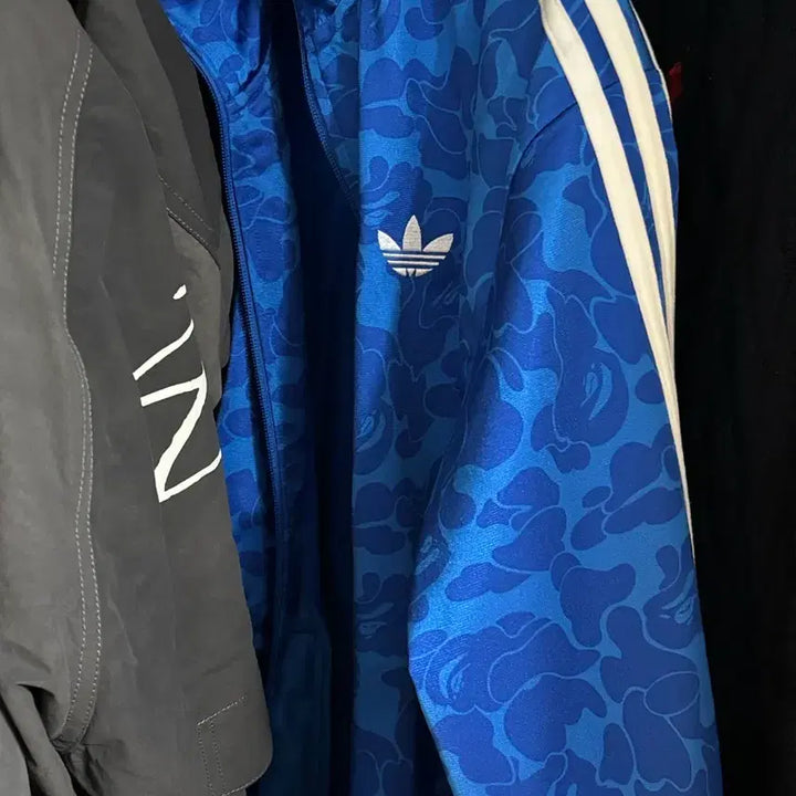 [BUNJANG] Adidas x BAPE Blue Track Top XL / 아디다스 x 베이프 블루 트랙탑 KR XL
