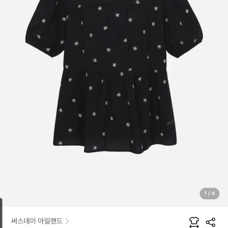 [BUNJANG] Thursday Island Floral Embroidered Blouse / 써스데이아일랜드25 꽃자수 블랏
