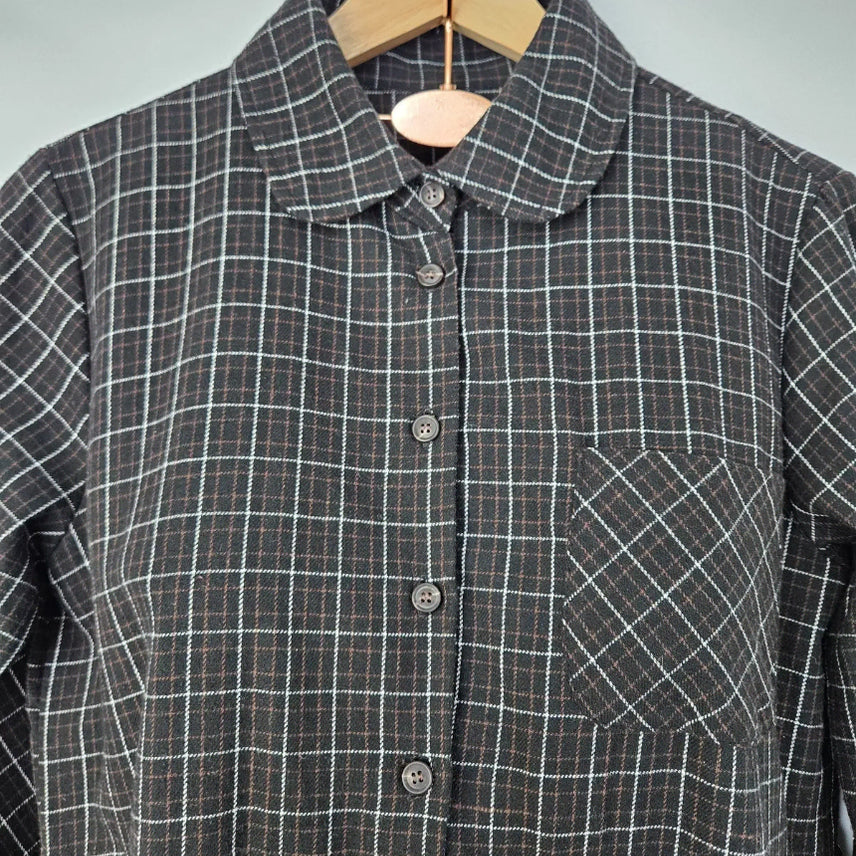 [SOLD OUT] 딩동 :) 바둑판무늬 카라원피스