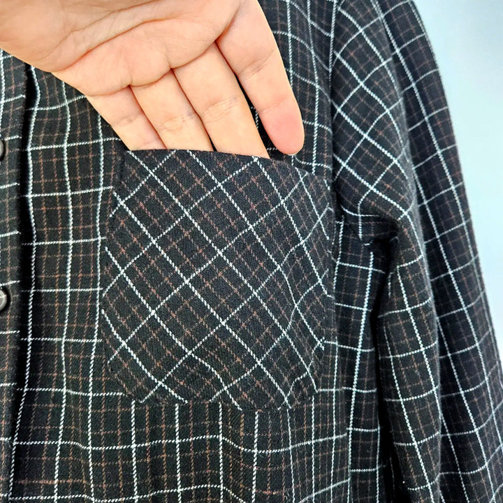 [SOLD OUT] 딩동 :) 바둑판무늬 카라원피스