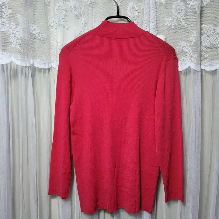 [BUNJANG] Madam JOCONDA Red Pink Knit Top / [새상품/일제]마담조콘다 큐빅 레드핑크 니트