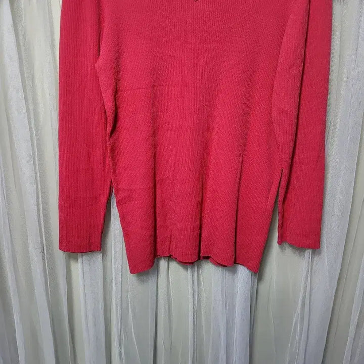 [BUNJANG] Madam JOCONDA Red Pink Knit Top / [새상품/일제]마담조콘다 큐빅 레드핑크 니트
