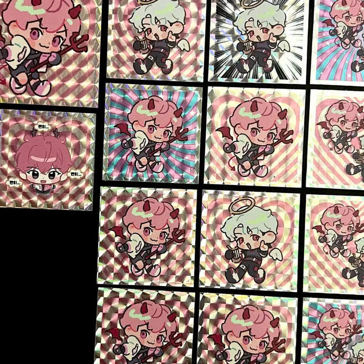 [BUNJANG] PLAVE YATAS Eunho Bambi Bonggu Hologram Seal Sticker Bundle Set / 플레이브 플브 야타즈 은호 밤비 봉구 홀로그램 씰스티커 굿즈