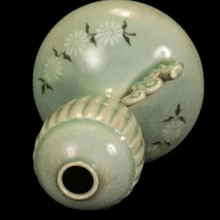 [SOLD OUT] 특이한 기형 무형문화재 지순탁 청자 호리병