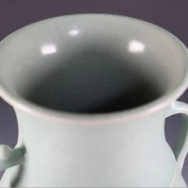 [BUNJANG] Ji Sun-tak Celadon Vase / 무형문화재 지순탁 청자 양이병 화병 꽃병