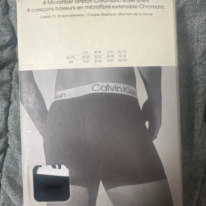 [SOLD OUT] [새상품] 캘빈클라인 마이크로파이버 드로즈 팬티 속옷 4팩 L