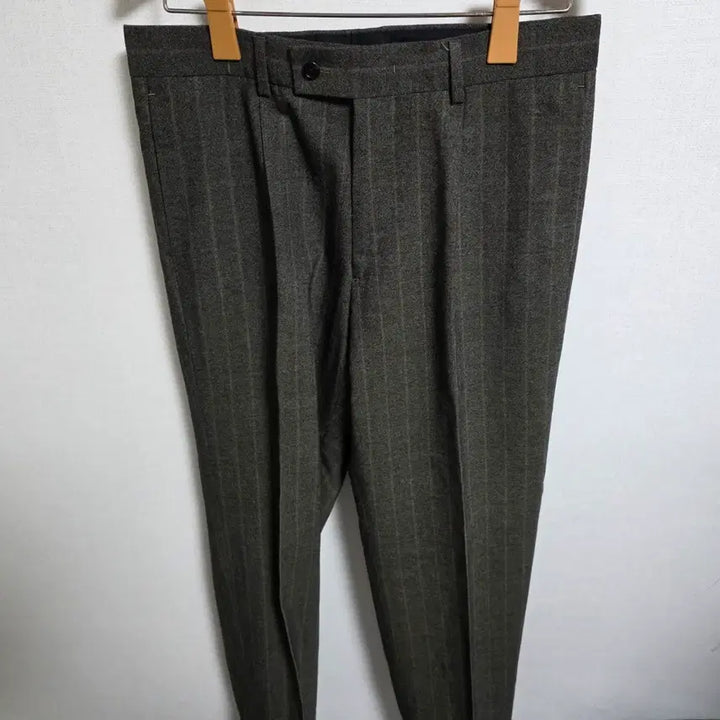 [BUNJANG] TIME HOMME Cashmere Blend Pinstripe Slacks / 타임옴므(TIME) 캐시미어 혼방 핀스트라이프 슬랙스 (82-97)