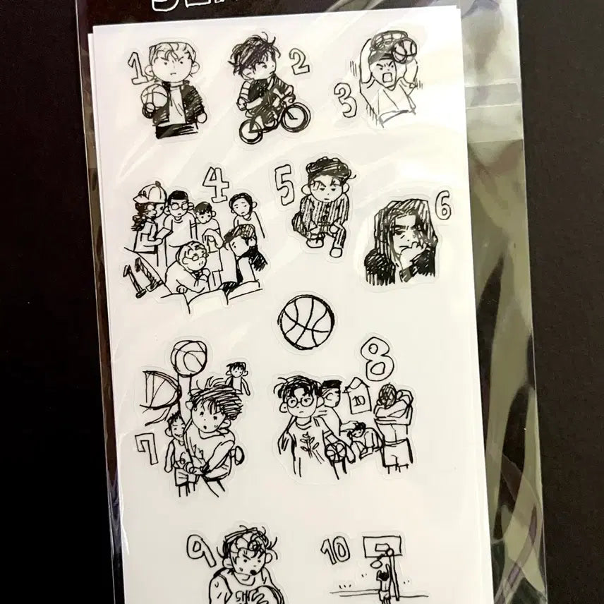 [SOLD OUT] 슬램덩크 슬덩 까스동님 북산 표지 모티브 스티커 굿즈 백호 태웅 대만