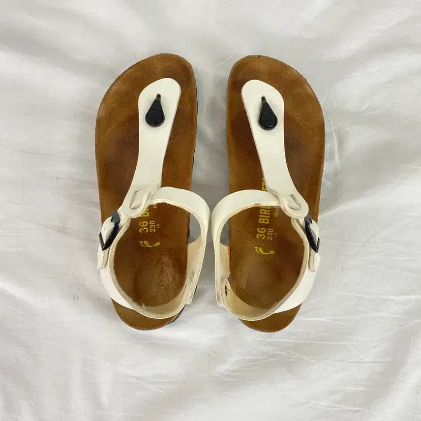 [BUNJANG] Birkenstock Cairo White Sandals 230 / 버켄스탁 카이로 화이트 샌들 230 <14>