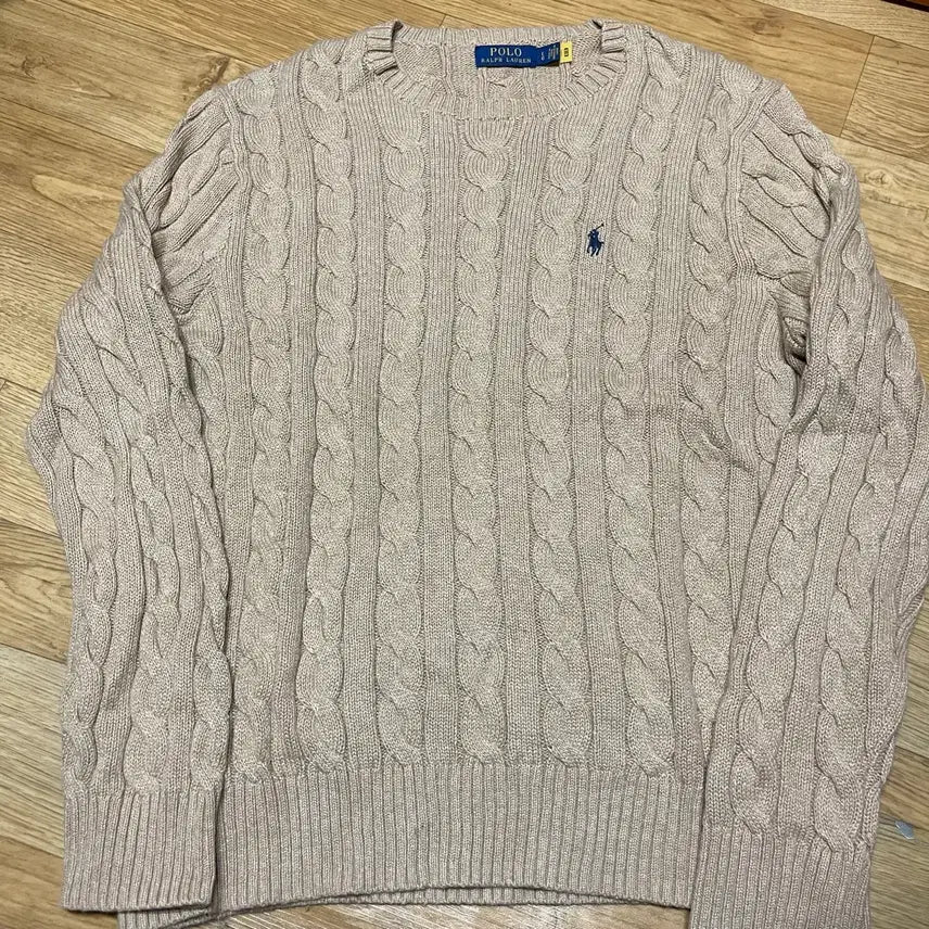 [SOLD OUT] 폴로 신형 꽈배기니트 베이지 L사이즈 (105사이즈)