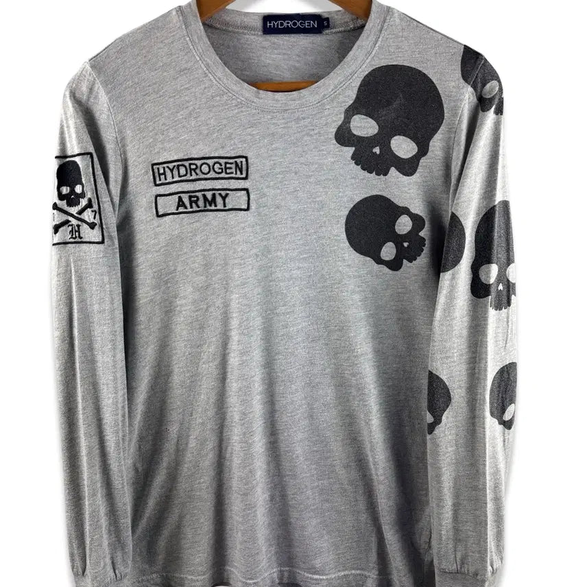 [BUNJANG] Hydrogen Skull Printed Long Sleeve / 하이드로겐 스컬 프린팅 롱슬리브2858