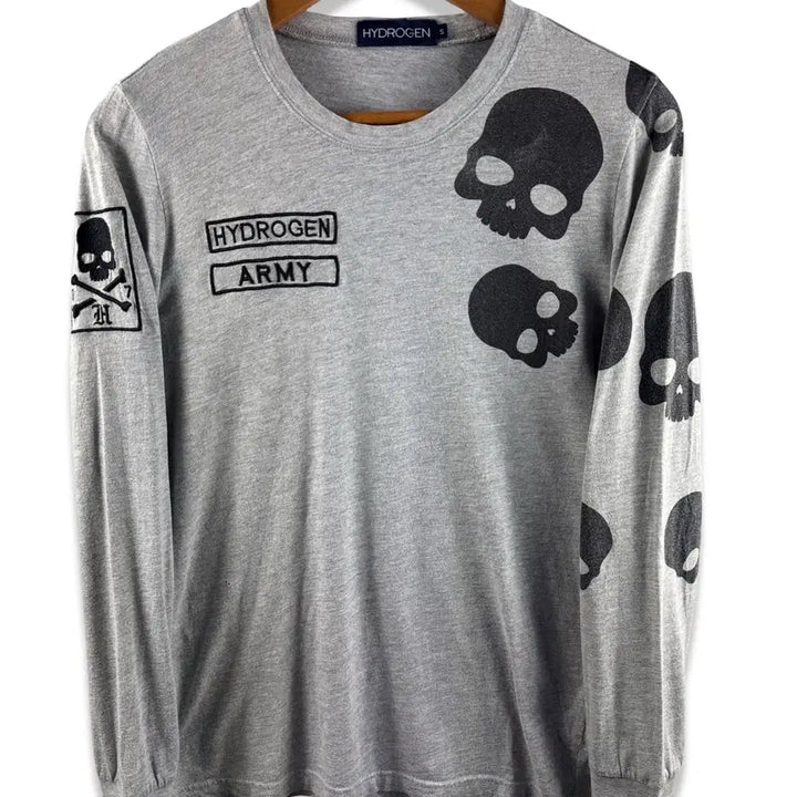 [BUNJANG] Hydrogen Skull Printed Long Sleeve / 하이드로겐 스컬 프린팅 롱슬리브2858