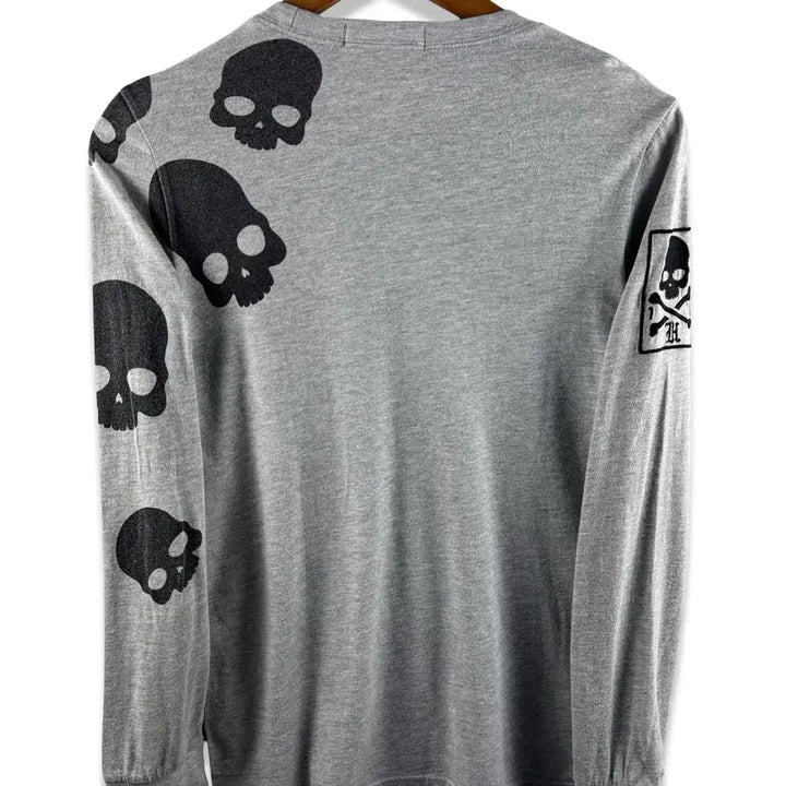 [BUNJANG] Hydrogen Skull Printed Long Sleeve / 하이드로겐 스컬 프린팅 롱슬리브2858