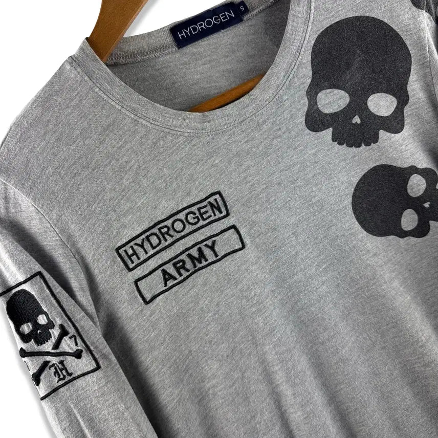 [BUNJANG] Hydrogen Skull Printed Long Sleeve / 하이드로겐 스컬 프린팅 롱슬리브2858