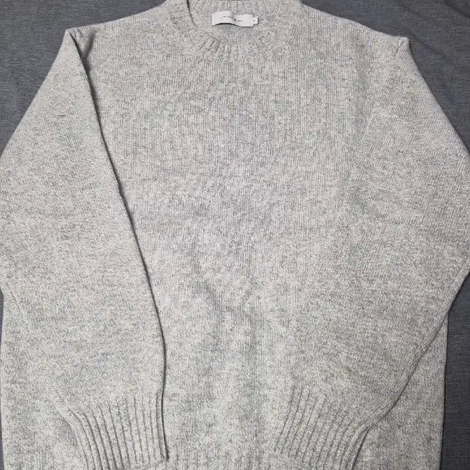 [BUNJANG] Union Blue Cashmere Wool Crew Neck Knit Sweater / 유니온블루 캐시미어 울 크루넥 니트 멜란지그레이 M