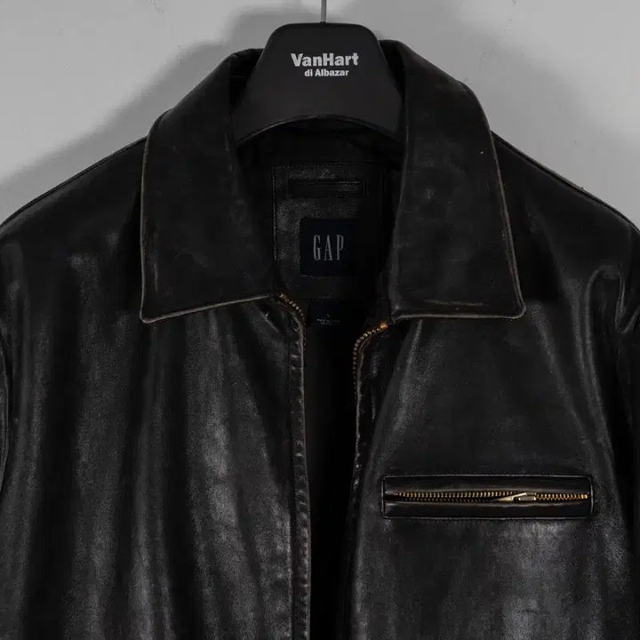 [BUNJANG] Old Gap Single Leather Jacket L / 올드갭 싱글 레더 자켓 L