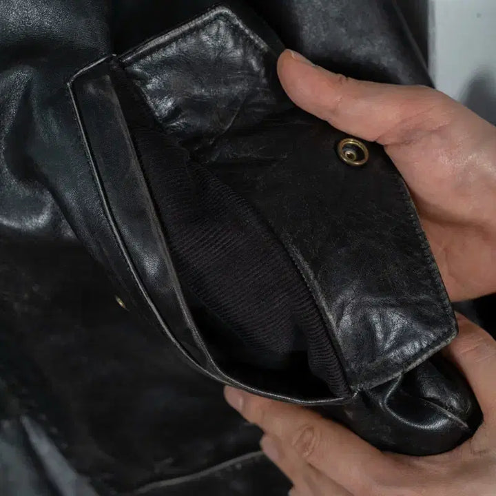[BUNJANG] Old Gap Single Leather Jacket L / 올드갭 싱글 레더 자켓 L