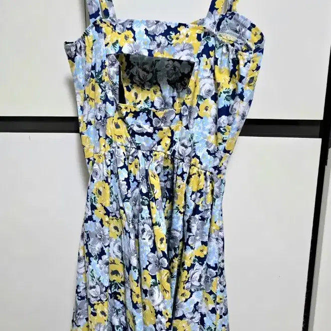 [BUNJANG] Floral Print Cami Dress / 플라워 패턴 끈 원피스 나시원피스