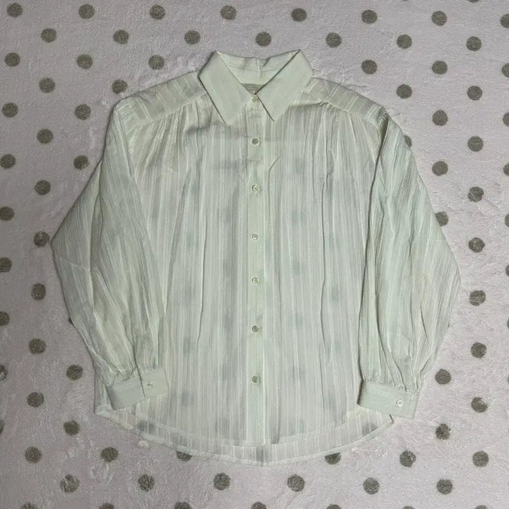 [BUNJANG] Lace Stripe Shirt / 레이스 스트라이프 셔츠
