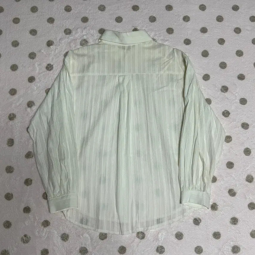[BUNJANG] Lace Stripe Shirt / 레이스 스트라이프 셔츠