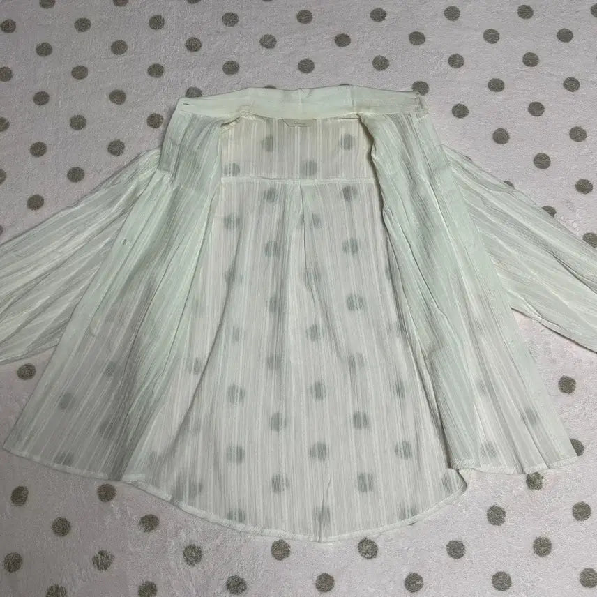 [BUNJANG] Lace Stripe Shirt / 레이스 스트라이프 셔츠