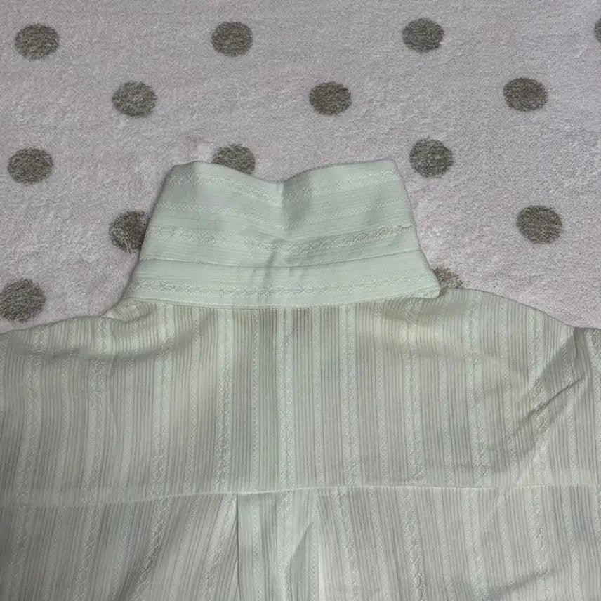 [BUNJANG] Lace Stripe Shirt / 레이스 스트라이프 셔츠