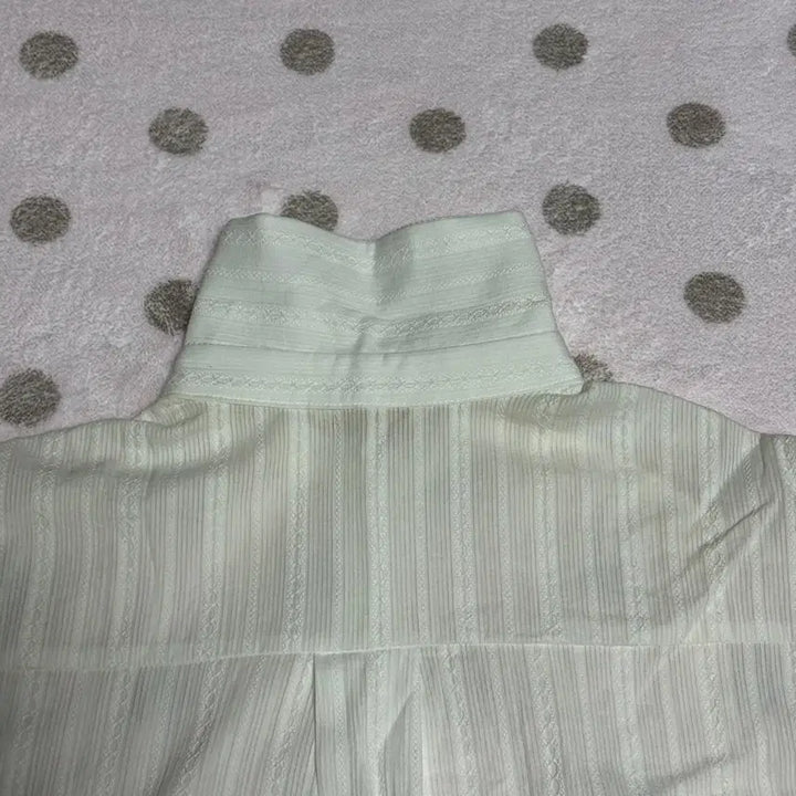 [BUNJANG] Lace Stripe Shirt / 레이스 스트라이프 셔츠