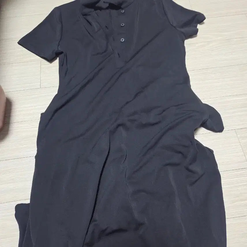 [BUNJANG] Uniqlo Crepe Jersey Polo Dress / 유니클로)크레이프저지폴로원피스