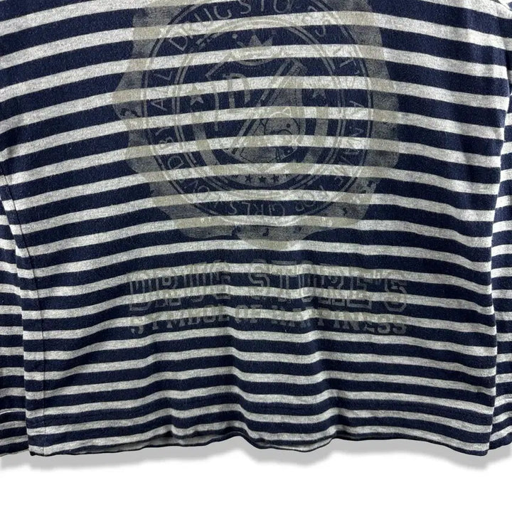 [BUNJANG] Y2K Striped Long Sleeve Shirt / JPN Y2K 드럭스토어 스트라이프 롱슬리브2859