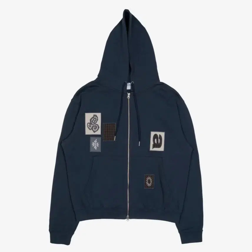 [BUNJANG] The Coldest Moment Navy Hoodie Zip-up / 더콜디스트모먼트 후드집업 네이비