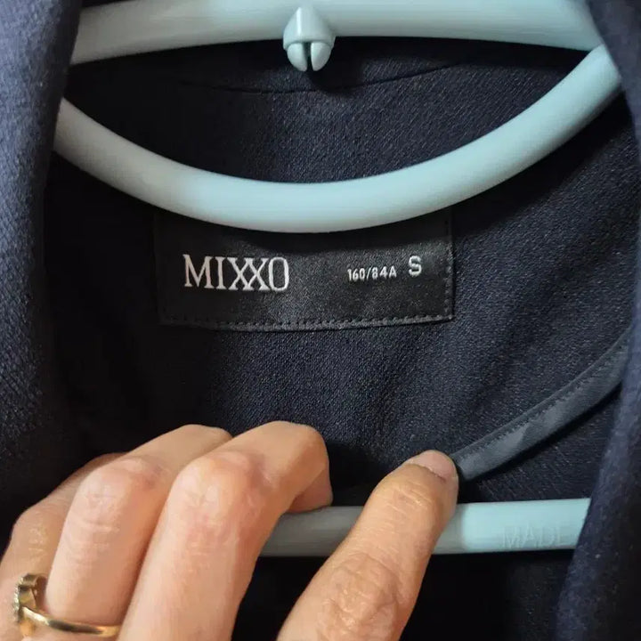 [BUNJANG] MIXSO Navy Short Sleeve Jacket / MIXSO 미쏘 반팔 자켓