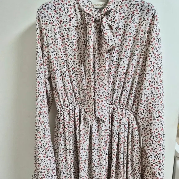 [BUNJANG] Floral Pattern Chiffon Long Dress / 플라워패턴 쉬폰 롱원피스