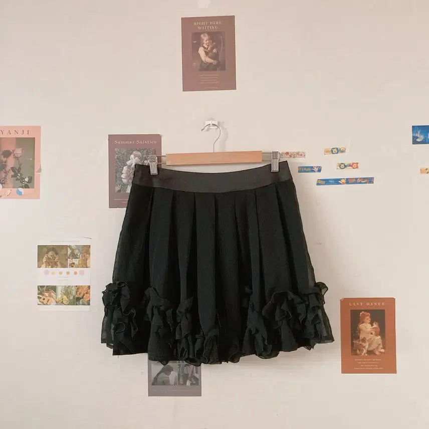 [BUNJANG] Black Mini Skirt / 블랙 미니스커트
