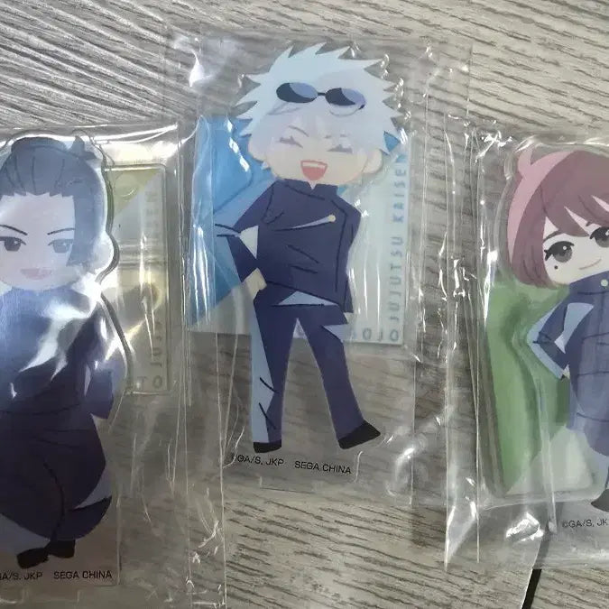 [BUNJANG] Jujutsu Kaisen Acrylic Stand Set - Gojo/Geto/Shoko / 주술회전 아크릴 스탠드 고죠/게토/쇼코 군청낙일