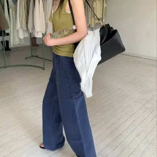 [BUNJANG] Poor Shop H Mode One Logue Very You Three Cut Denim Pants / 워크데님팬츠 푸어샵 에이치모드 원로그 베리유 쓰리컷 더베를린