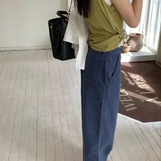 [BUNJANG] Poor Shop H Mode One Logue Very You Three Cut Denim Pants / 워크데님팬츠 푸어샵 에이치모드 원로그 베리유 쓰리컷 더베를린