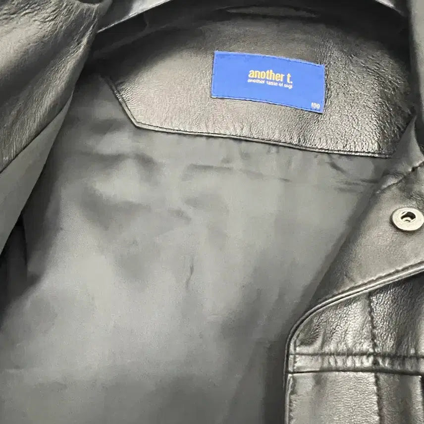 [BUNJANG] TNGT Leather Trucker Jacket L / TNGT 레더 트러커 자켓 L